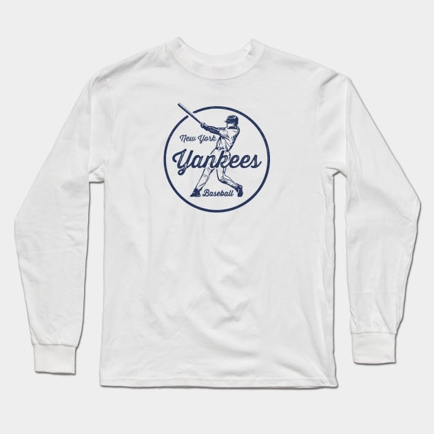 Vintage Yankees Long Sleeve T-Shirt by Throwzack